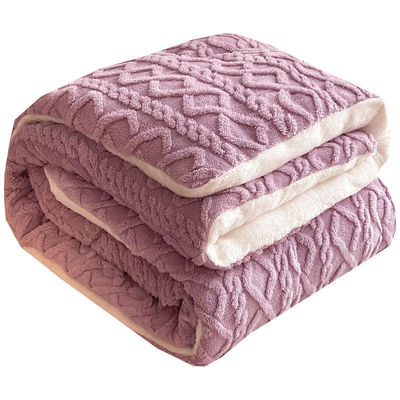 Warm dikke winter fluweel sherpa deken gewicht deken