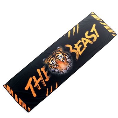 Trendy gedrukte sporthanddoeken met snel afkoelend ijs logo en 0,1 Jacquard stof