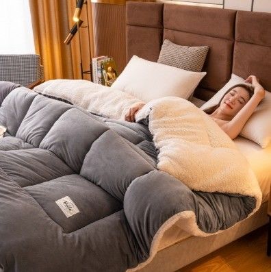 Home 2023 Dikke lichte roze solide zachte dekens voor de winter superwarm beddengoed