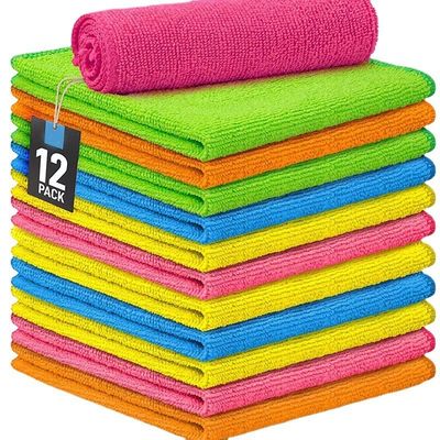 Absorberende en zachte wasdoeken van microvezels Aanpassing Pakket Logo Reghoekige vorm