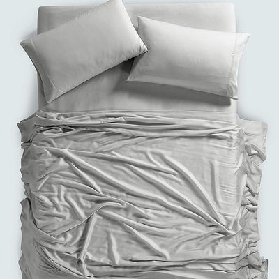 60s Bamboe vezel beddengoed Set voor 2,5m Bed 300 TC Bed sheet en kussensluiting inbegrepen