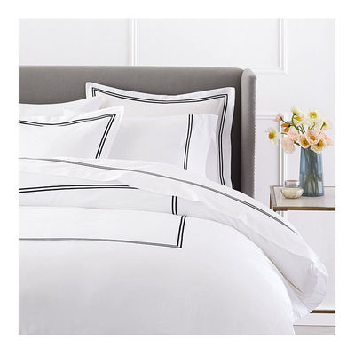 Europese en Amerikaanse stijl 400TC Luxe geborduurde dekbed voor queen size bed