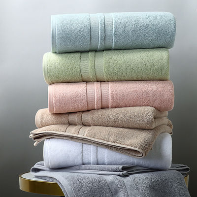 High Absorptie Badhanddoek Set Luxe Verdikte gestreepte patroon met Plaid Design
