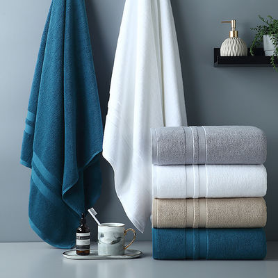 High Absorptie Badhanddoek Set Luxe Verdikte gestreepte patroon met Plaid Design