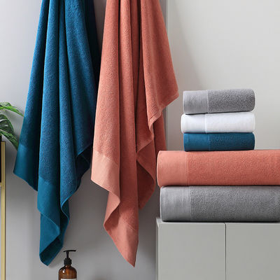 Super Absorberend Custom Dikke zachte badkamer baddoek Set Stof Polyester / katoen