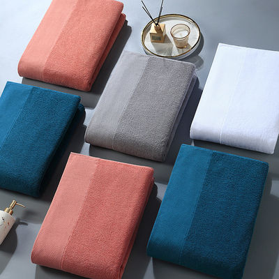 Super Absorberend Custom Dikke zachte badkamer baddoek Set Stof Polyester / katoen
