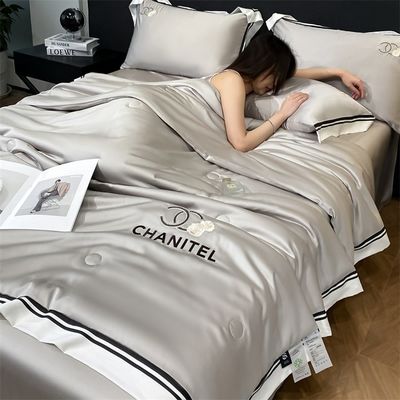 Huishoudelijk gebruik Gewassen zijde geborduurde deken set 4 stukken voor een comfortabele en gezonde slaap