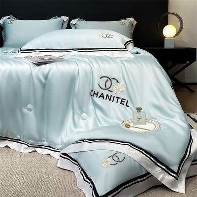 Huishoudelijk gebruik Gewassen zijde geborduurde deken set 4 stukken voor een comfortabele en gezonde slaap