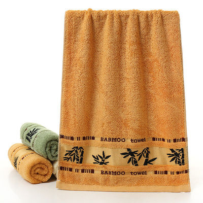 Logo Op maat gemaakte zachte en absorberende Jacquard bamboe vezel handdoek voor huishoudelijk schoonmaken