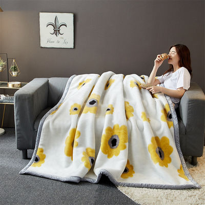 Seizoensgebonden all-season Raschel deken luxe bed gedrukt huis slaapkamer fluffy gooi