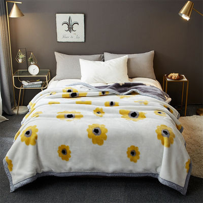 Seizoensgebonden all-season Raschel deken luxe bed gedrukt huis slaapkamer fluffy gooi