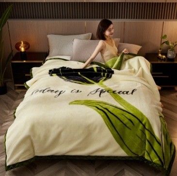 Seizoensgebonden all-season Raschel deken luxe bed gedrukt huis slaapkamer fluffy gooi