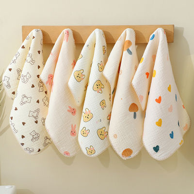 Animal Print 100% Cotton Custom Cartoon Print Woven Baby Kids Kleine Mini Gezichtsdoek