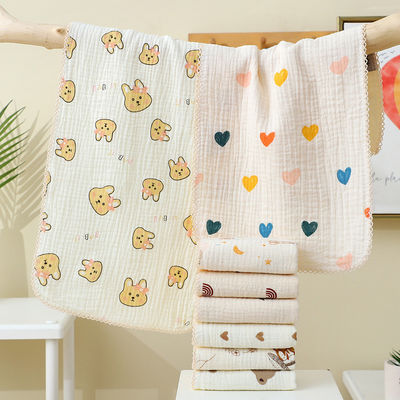 Animal Print 100% Cotton Custom Cartoon Print Woven Baby Kids Kleine Mini Gezichtsdoek