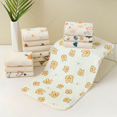 Animal Print 100% Cotton Custom Cartoon Print Woven Baby Kids Kleine Mini Gezichtsdoek