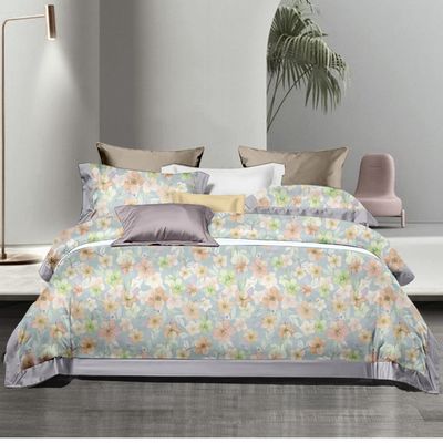Home Aanpassen Print Queen King Size Cotton beddengoed sets met planten bloemen en planten
