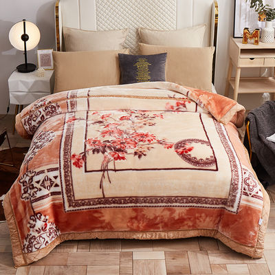 Geweven polyester sublimatie deken voor luxe bed gedrukt huis deken in de winter