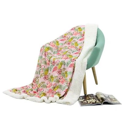 Kerstmatige gedrukte Sherpa gooi zachte knus pluis fleece dekens voor sofa bedden winter