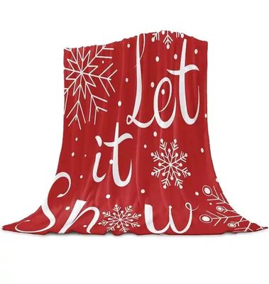Kleurvolle gedrukte deken voor kinderen in flanel voor gezellige kersttruien