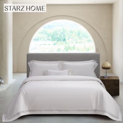 Hotel 3-4kg Jacquard katoenen beddengoed met 100% katoenen kussenschuil en zachte textuur