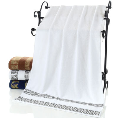 3kg Luxe Hotel Borduurwerk Custom Dikke Super Zachte Badkamer Bad 100% Katoenen Handdoek Sets
