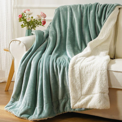 200x230cm gebreide polyester omkeerbare deken voor huishoudelijk textiel
