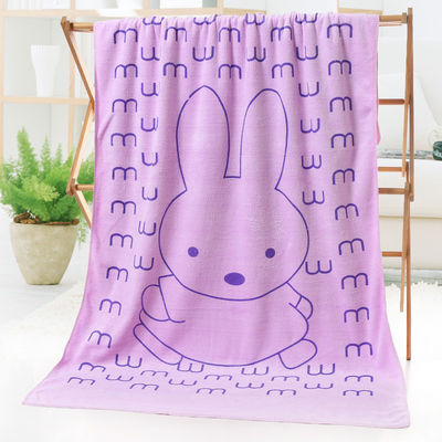 Strandhanddoeken met absorberend polyesterstof en schattig konijnontwerp