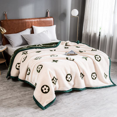 Multifunktioneel populair sublimatie deken voor de winter Luxe Bed Printed Home Deken