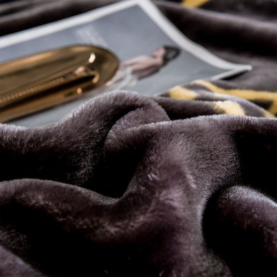 Geborsteld patroon Fluffy beddekken voor de winter Sublimatie luxe deken