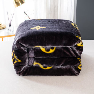 Geborsteld patroon Fluffy beddekken voor de winter Sublimatie luxe deken