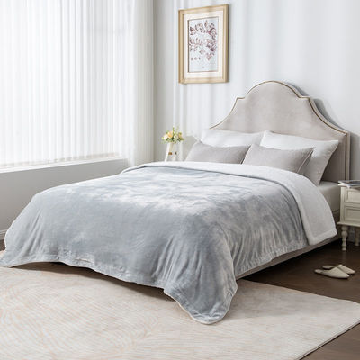 Lichte vloot flannel vlies beddek deken gezellig pluis microfiber comforter set