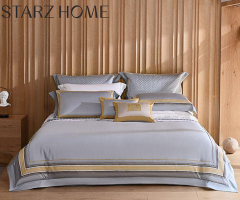 High Count Pima Cotton Jacquard Patchwork Bedden in moderne luxe design stijl