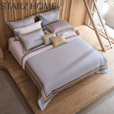 High Count Pima Cotton Jacquard Patchwork Bedden in moderne luxe design stijl