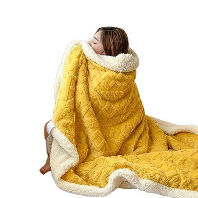 Een deken met een stevige kleur, superzacht, dik, flanelle Sherpa, vlies deken voor uw klant.