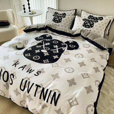 King Size Bed Set 100% Polyester 3D beddek Luxe bedden Modern stijl
