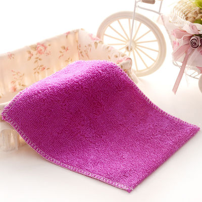 Rectangular Microfiber Keuken Reiniging Handdoek met Kleine Streep Stof en Klant Logo