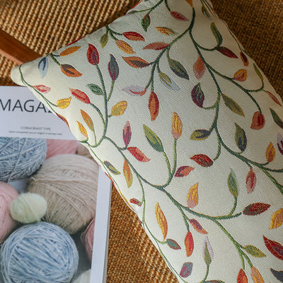 Niet wegwerpbaar Jacquard Willow Leaf Pillow 450/350g 3D Sanding Pillow Core Inclusief