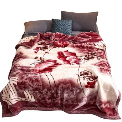 Comfortabele winter dikke raschel deken superzacht dubbele laag voor huis textiel