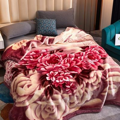 Comfortabele winter dikke raschel deken superzacht dubbele laag voor huis textiel