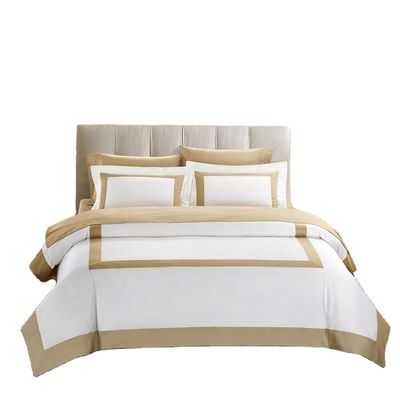 Star Hotel Plain White Luxury Comforter Quilt Cover Bedden van katoenen stof