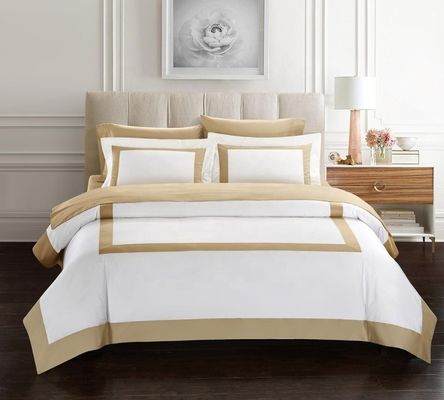 Star Hotel Plain White Luxury Comforter Quilt Cover Bedden van katoenen stof
