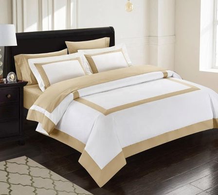 Star Hotel Plain White Luxury Comforter Quilt Cover Bedden van katoenen stof