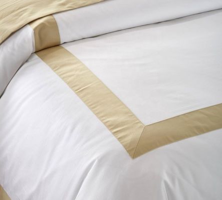 Star Hotel Plain White Luxury Comforter Quilt Cover Bedden van katoenen stof