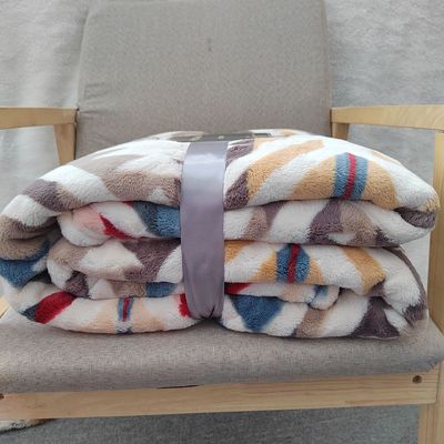 Flannel Sherpa deken voor bedkleding Koning Koningin Twin Size Geweven Polyester Boho deken