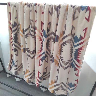 Flannel Sherpa deken voor bedkleding Koning Koningin Twin Size Geweven Polyester Boho deken