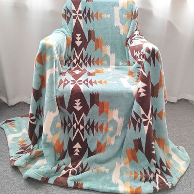 Flannel Sherpa deken voor bedkleding Koning Koningin Twin Size Geweven Polyester Boho deken