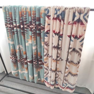 Flannel Sherpa deken voor bedkleding Koning Koningin Twin Size Geweven Polyester Boho deken
