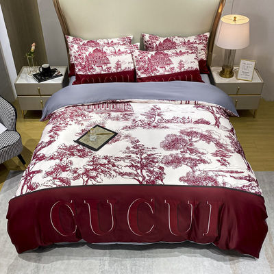 100% polyester kussenschuur dekbed set luxe beddengoed set voor volwassenen thuis beddek