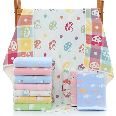 Zeslagen baddoek met Dobby Border zacht absorberend materiaal en 100% katoen