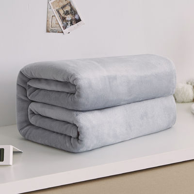 Eenvoudige stijl Coral Fleece Blanket Solid Flannel Pet Blanket Polyester Throw Blanket